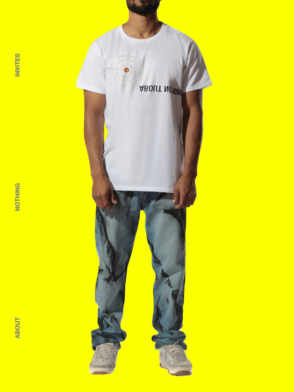 T_SHIRT [WHITE] // ABOUT NOTHING X WORLDXIT