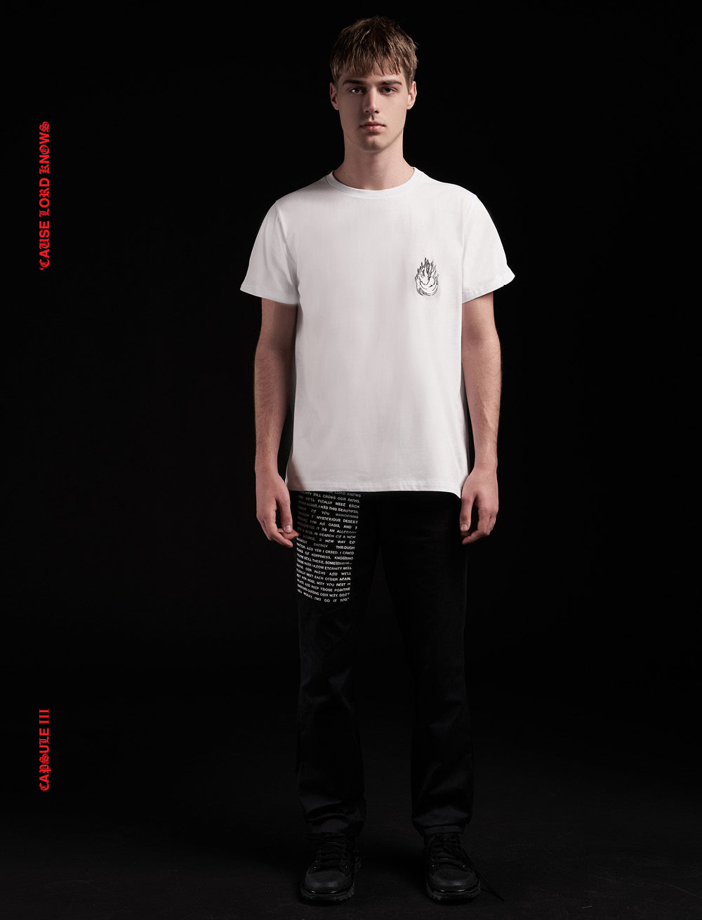 FIRE PATCH T_SHIRT [WHITE]