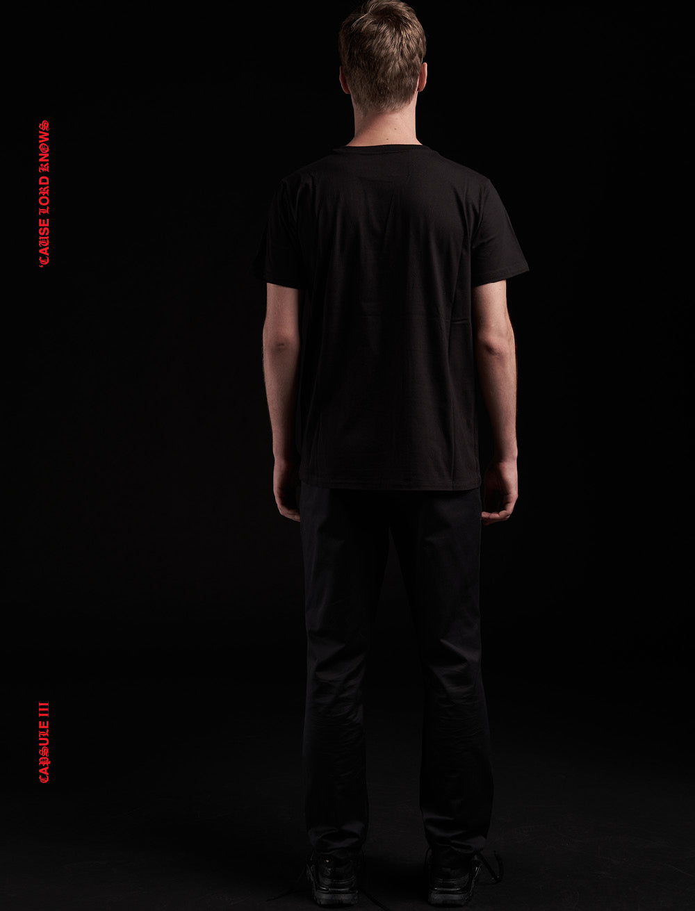 DEATH PATCH T_SHIRT [BLACK] // RIPPED COLLAR